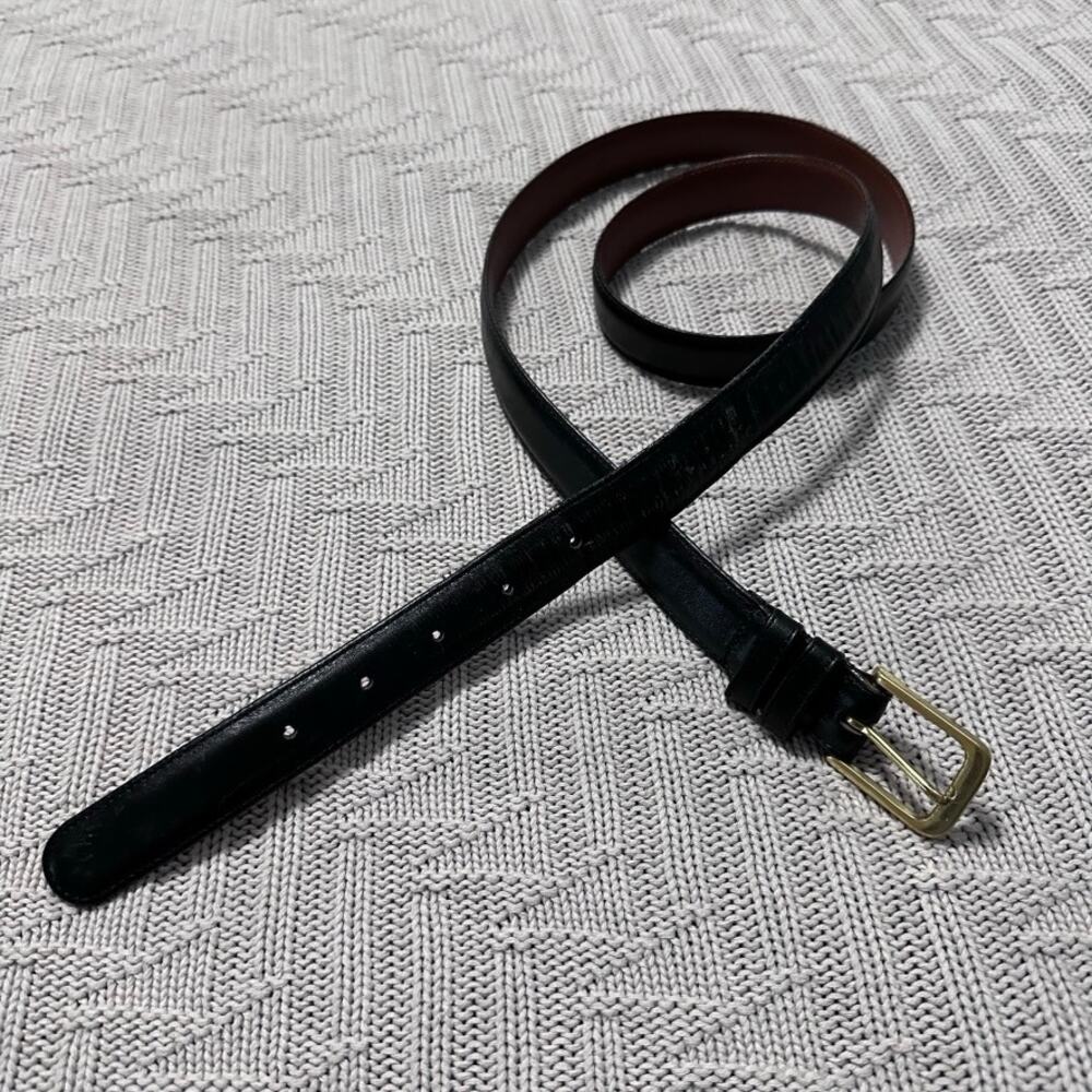 Vintage Coach black leather belt